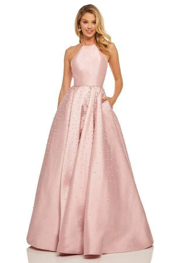 Sherri Hill - 52501 Beaded High Halter Neckline Evening Dress 5 Sherri Hill - 52501 Beaded High Halter Neckline Evening Dress