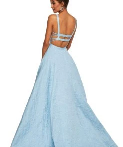 Sherri Hill - 52503 Scoop Brocade A-line Dress