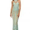 Sherri Hill - 52527 Halter Sequin Applique Long Dress