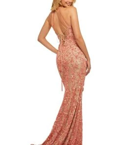 Sherri Hill - 52527 Halter Sequin Applique Long Dress 15 Sherri Hill - 52527 Halter Sequin Applique Long Dress