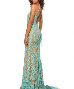 Sherri Hill - 52527 Halter Sequin Applique Long Dress 13 Sherri Hill - 52527 Halter Sequin Applique Long Dress