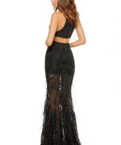 Sherri Hill - 52561 Sequins High Halter Neckline Evening Dress