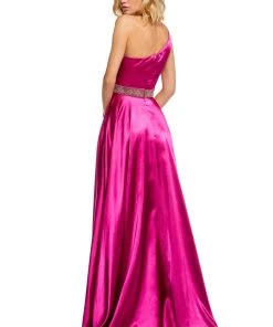 Sherri Hill - 52565 Silk Satin One Shoulder A Line Dress