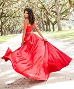 Sherri Hill - 52565 Silk Satin One Shoulder A Line Dress