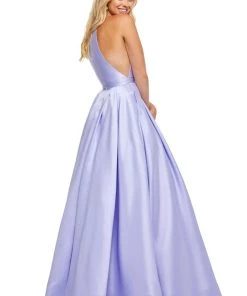 Sherri Hill - 52583 Sleeveless Halter Neck Taffeta A-line Dress