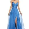 Sherri Hill - 52588 Strapless Sweetheart High Slit Chiffon Gown 2 Sherri Hill - 52588 Strapless Sweetheart High Slit Chiffon Gown