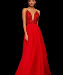 Sherri Hill - 52589 Beaded Plunging V Neck Chiffon Gown 15 Sherri Hill - 52589 Beaded Plunging V Neck Chiffon Gown