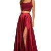 Sherri Hill - 52600 Two Piece Lace And Satin A-line Dress