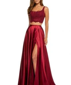 Sherri Hill - 52600 Two Piece Lace And Satin A-line Dress