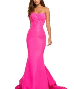 Sherri Hill - 52601 Strapless Taffeta Mermaid Gown