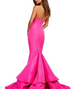 Sherri Hill - 52601 Strapless Taffeta Mermaid Gown