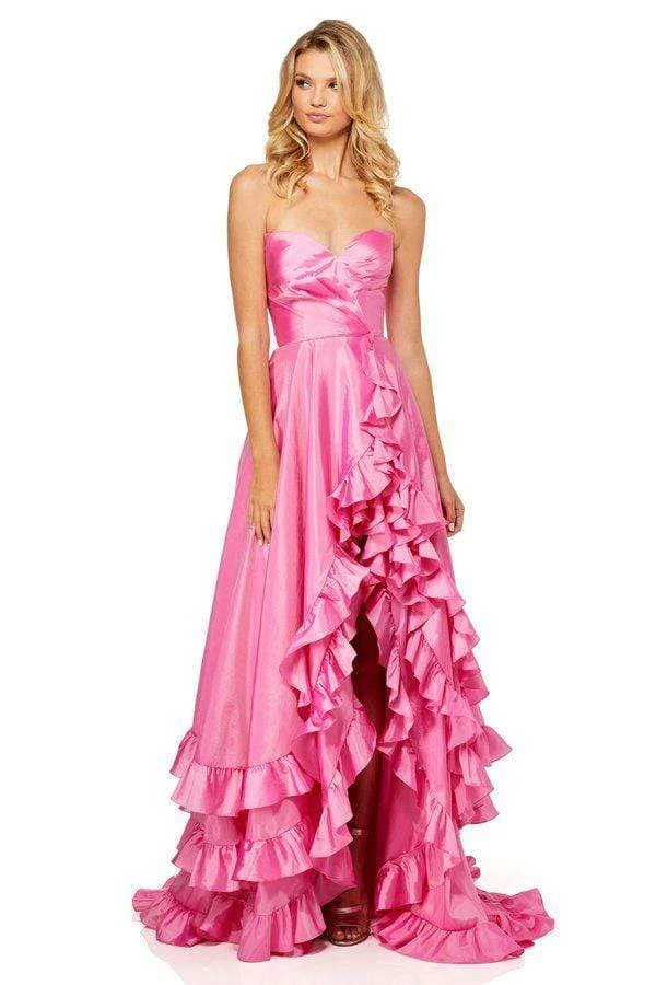 Sherri Hill - 52605 Strapless Sweetheart Ruffled Full Figured Dress 3 Sherri Hill - 52605 Strapless Sweetheart Ruffled Full Figured Dress