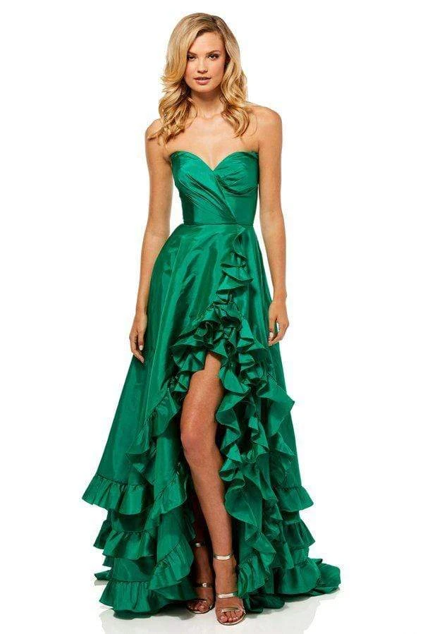 Sherri Hill - 52605 Strapless Sweetheart Ruffled Full Figured Dress 5 Sherri Hill - 52605 Strapless Sweetheart Ruffled Full Figured Dress