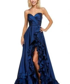 Sherri Hill - 52605 Strapless Sweetheart Ruffled Full Figured Dress 12 Sherri Hill - 52605 Strapless Sweetheart Ruffled Full Figured Dress