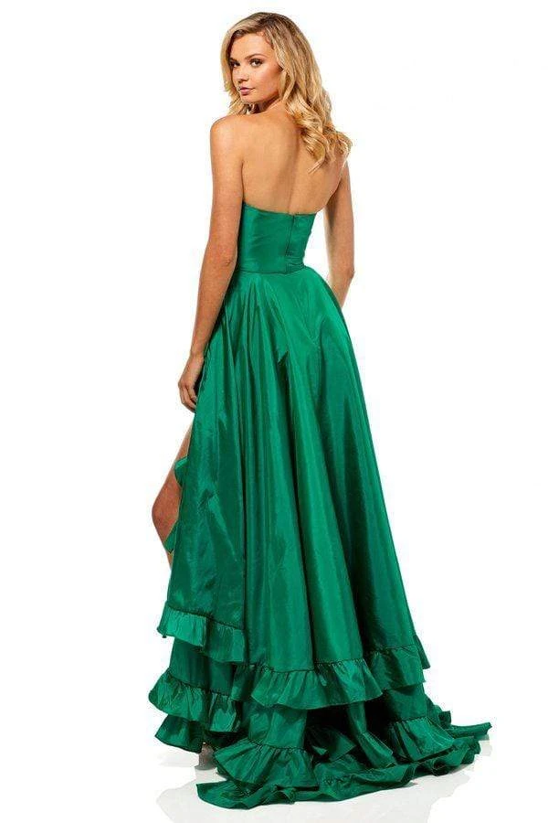Sherri Hill - 52605 Strapless Sweetheart Ruffled Full Figured Dress 6 Sherri Hill - 52605 Strapless Sweetheart Ruffled Full Figured Dress