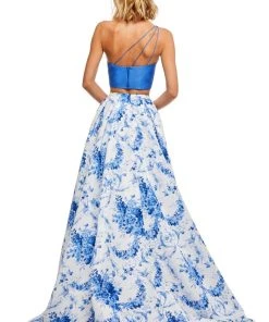 Sherri Hill - 52617 Single Shoulder Print Dress