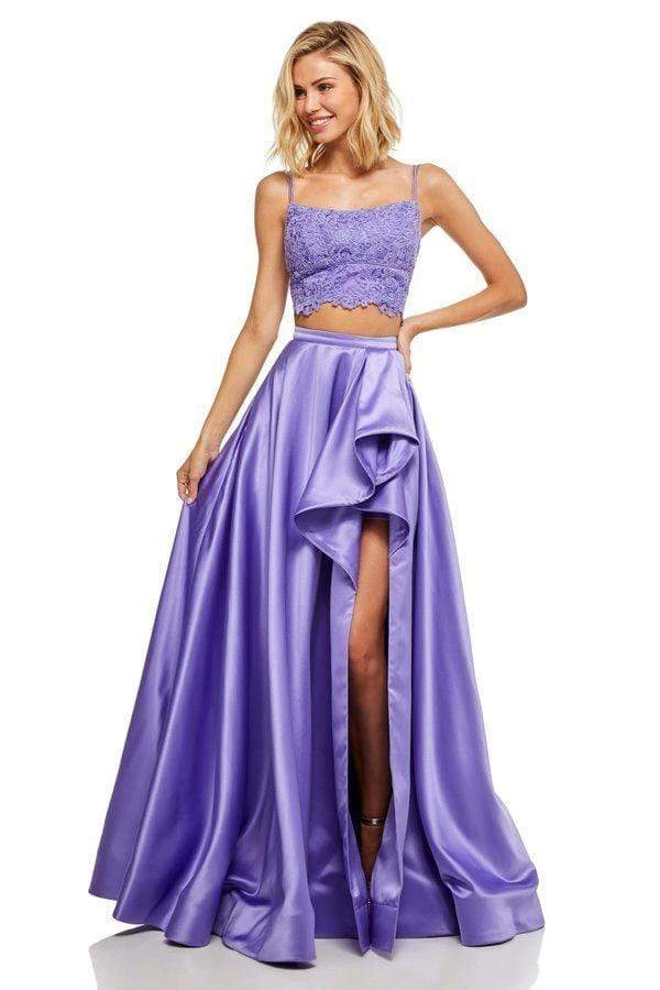 Sherri Hill - 52623 Two Piece Lace Scoop Satin A Line Dress 3 Sherri Hill - 52623 Two Piece Lace Scoop Satin A Line Dress
