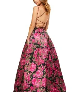 Sherri Hill - 52627 Sweetheart Floral A Line Dress