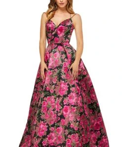 Sherri Hill - 52627 Sweetheart Floral A Line Dress