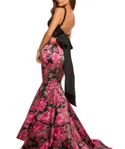 Sherri Hill - 52628 Two Piece Mermaid Printed Dress