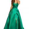 Sherri Hill - 52631 Strapless Sweetheart Satin Ballgown