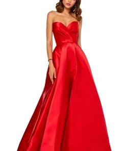 Sherri Hill - 52631 Strapless Sweetheart Satin Ballgown 8 Sherri Hill - 52631 Strapless Sweetheart Satin Ballgown
