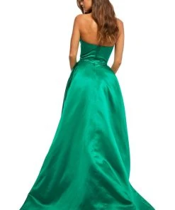 Sherri Hill - 52631 Strapless Sweetheart Satin Ballgown 7 Sherri Hill - 52631 Strapless Sweetheart Satin Ballgown