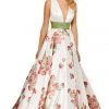 Sherri Hill - 52632 V-Neck Long Print Dress 1 Sherri Hill - 52632 V-Neck Long Print Dress