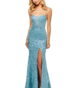 Sherri Hill - 52647 Beaded Lace Sweetheart Trumpet Dress