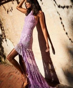 Sherri Hill - 52663 Beaded Halter High Low Dress