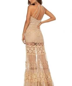 Sherri Hill - 52663 Beaded Halter High Low Dress