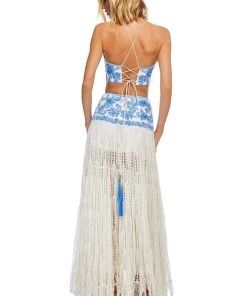 Sherri Hill - 52671 Two Piece Beaded Halter A-line Dress