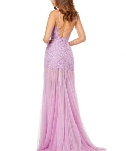 Sherri Hill - 52677 Beaded Scoop Trumpet Evening Dress