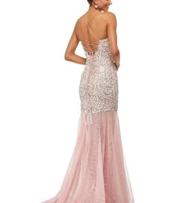 Sherri Hill - 52678 Square Sheath Long Dress