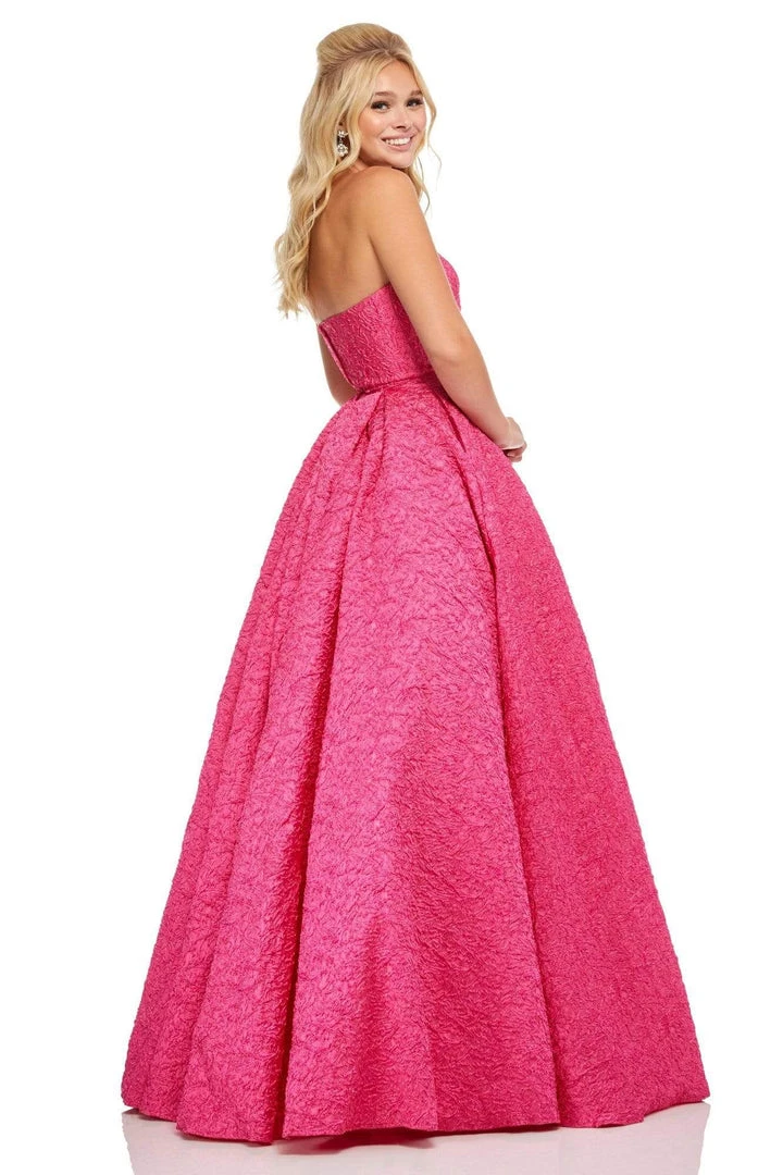 Sherri Hill - 52681 Strapless Embossed Brocade Ball Gown 9 Sherri Hill - 52681 Strapless Embossed Brocade Ball Gown