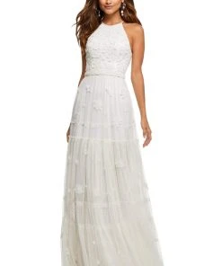 Sherri Hill - 52687 Halter Neck A-line Long Dress