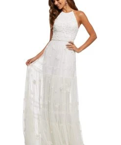 Sherri Hill - 52687 Halter Neck A-line Long Dress 7 Sherri Hill - 52687 Halter Neck A-line Long Dress