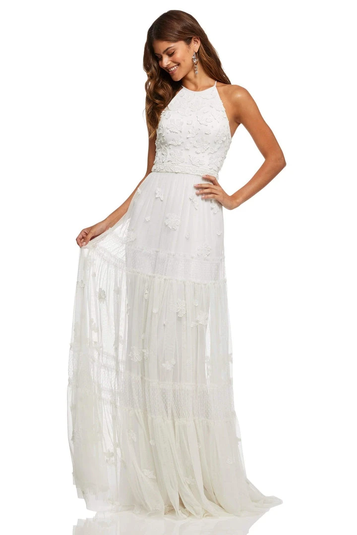 Sherri Hill - 52687 Halter Neck A-line Long Dress 5 Sherri Hill - 52687 Halter Neck A-line Long Dress