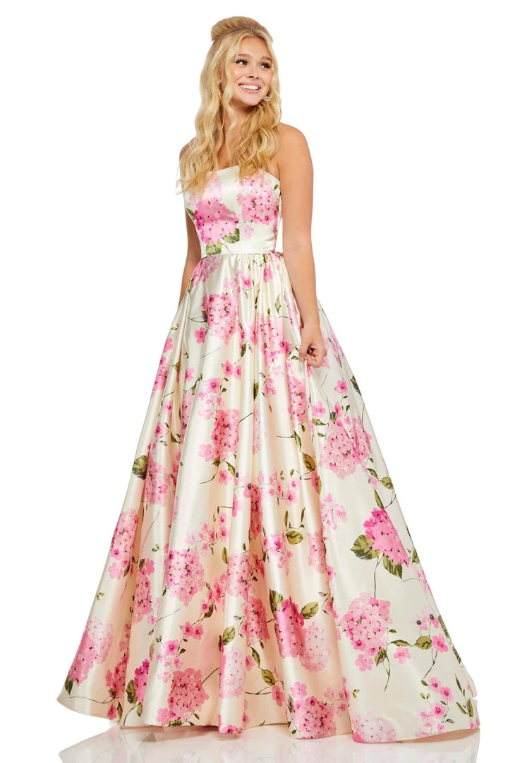 Sherri Hill - 52723 Full Figured Strapless Dress 10 Sherri Hill - 52723 Full Figured Strapless Dress