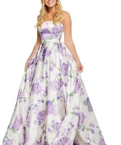 Sherri Hill - 52723 Full Figured Strapless Dress 13 Sherri Hill - 52723 Full Figured Strapless Dress