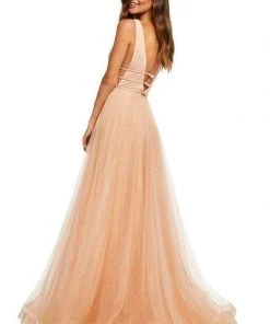 Sherri Hill - 52737 Plunging V- Neckline A-Line Long Dress