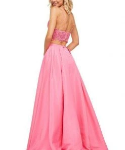Sherri Hill - 52754 Two Piece Lace Ruffled Ballgown