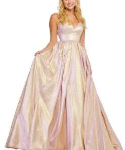 Sherri Hill - 52755 V-Neck Long A Line Dress