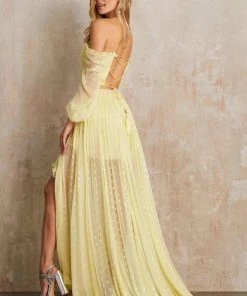 Sherri Hill - 52756 Off The Shoulder Two Piece Dress With High-Low Hem