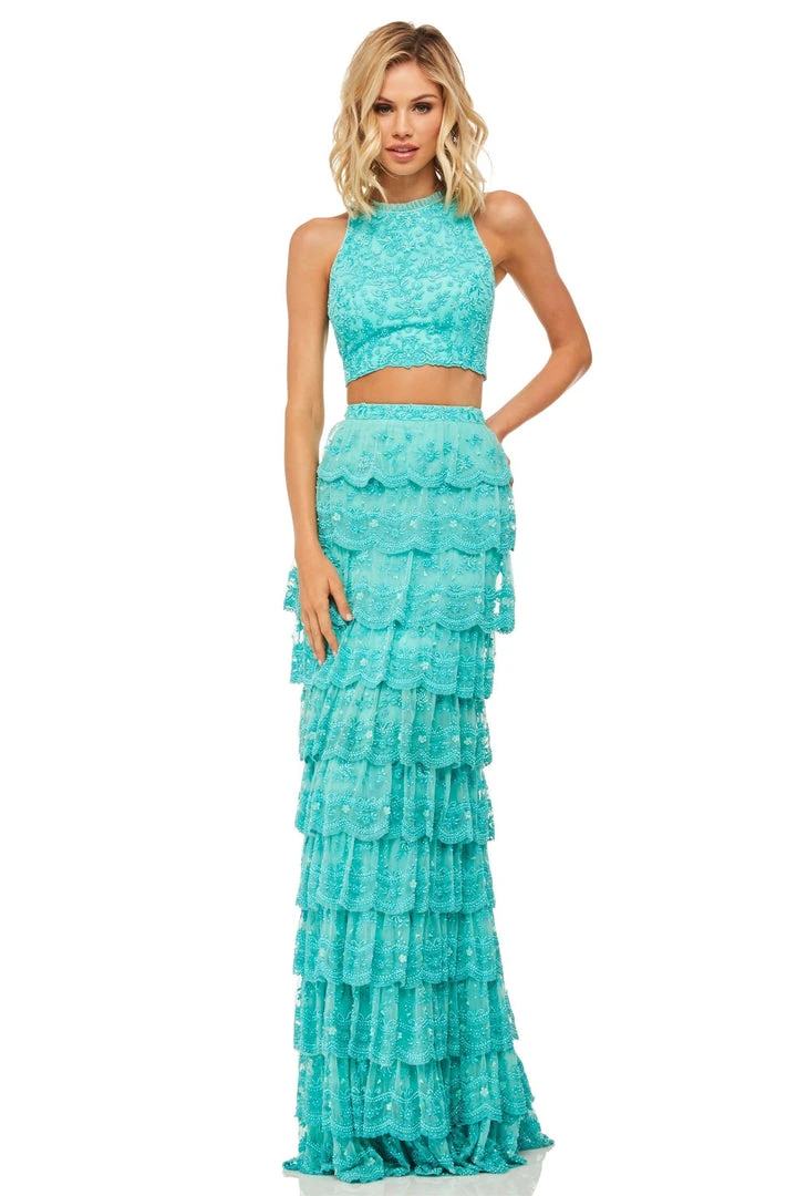 Sherri Hill - 52777 Two Piece Halter Column Dress 3 Sherri Hill - 52777 Two Piece Halter Column Dress