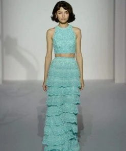 Sherri Hill - 52777 Two Piece Halter Column Dress 11 Sherri Hill - 52777 Two Piece Halter Column Dress