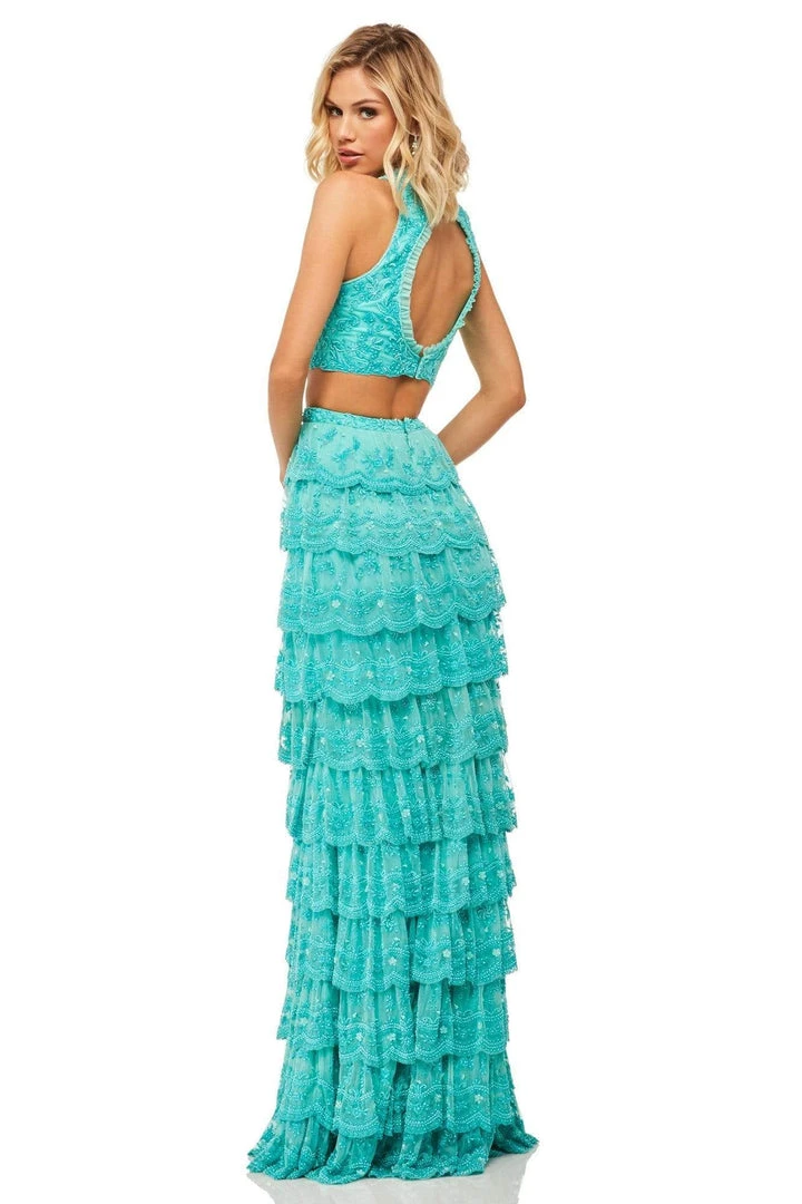Sherri Hill - 52777 Two Piece Halter Column Dress 4 Sherri Hill - 52777 Two Piece Halter Column Dress