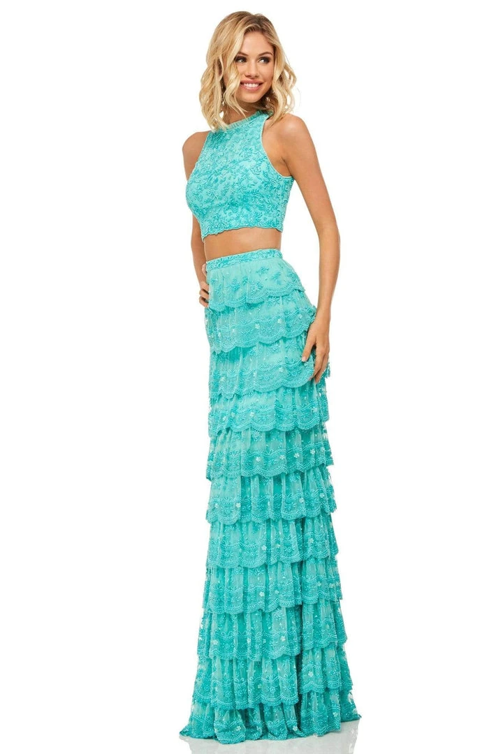 Sherri Hill - 52777 Two Piece Halter Column Dress 5 Sherri Hill - 52777 Two Piece Halter Column Dress