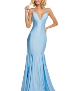 Sherri Hill - 52779 Crisscross Lace Up Fitted Sexy Dress