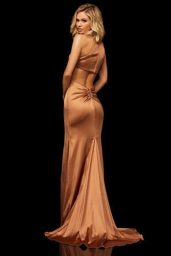 Sherri Hill - 52795 High Halter Trumpet Dress With Train 4 Sherri Hill - 52795 High Halter Trumpet Dress With Train